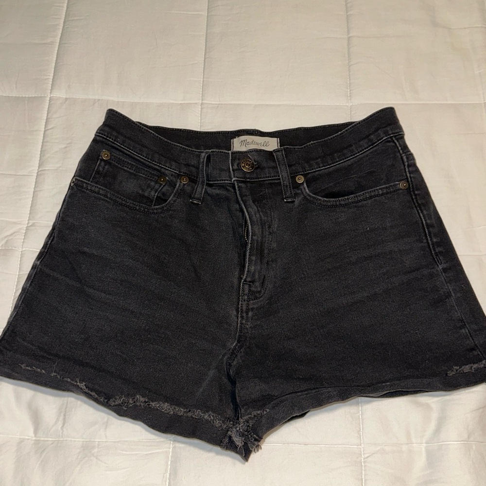 Madewell Women's Black Stretchy Jean Shorts
